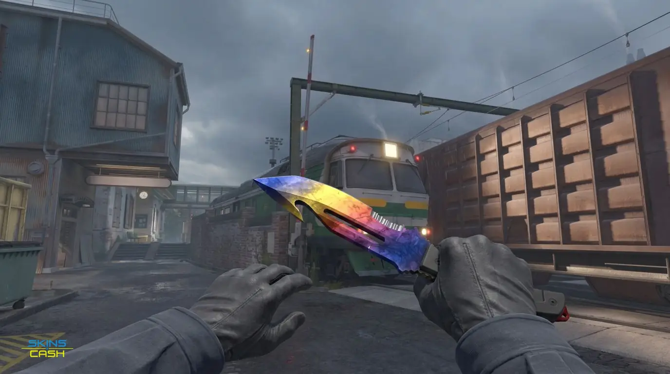 ★ Survival Knife | Marble Fade — In-game inspect
