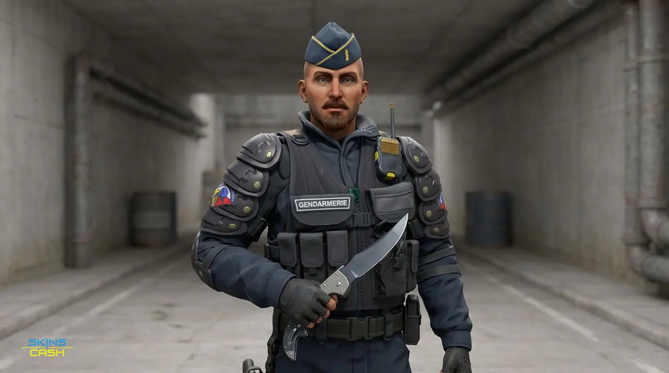 ★ Falchion Knife | Blue Steel — In the field