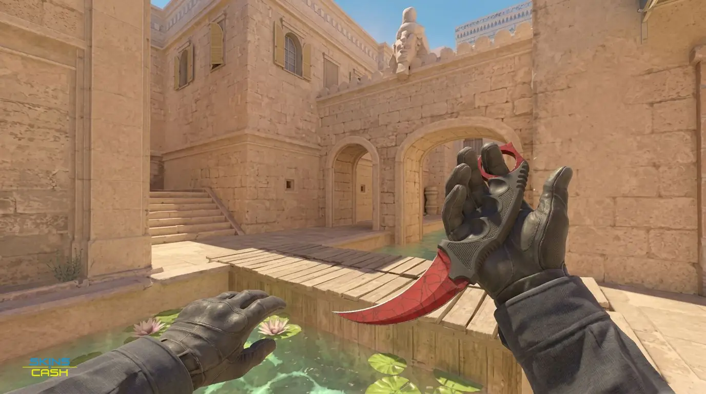 ★ Karambit | Crimson Web — In-game inspect