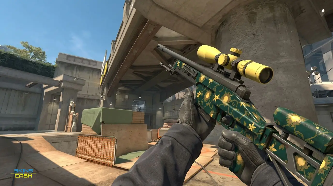 SSG 08 | Sea Calico — In-game inspect