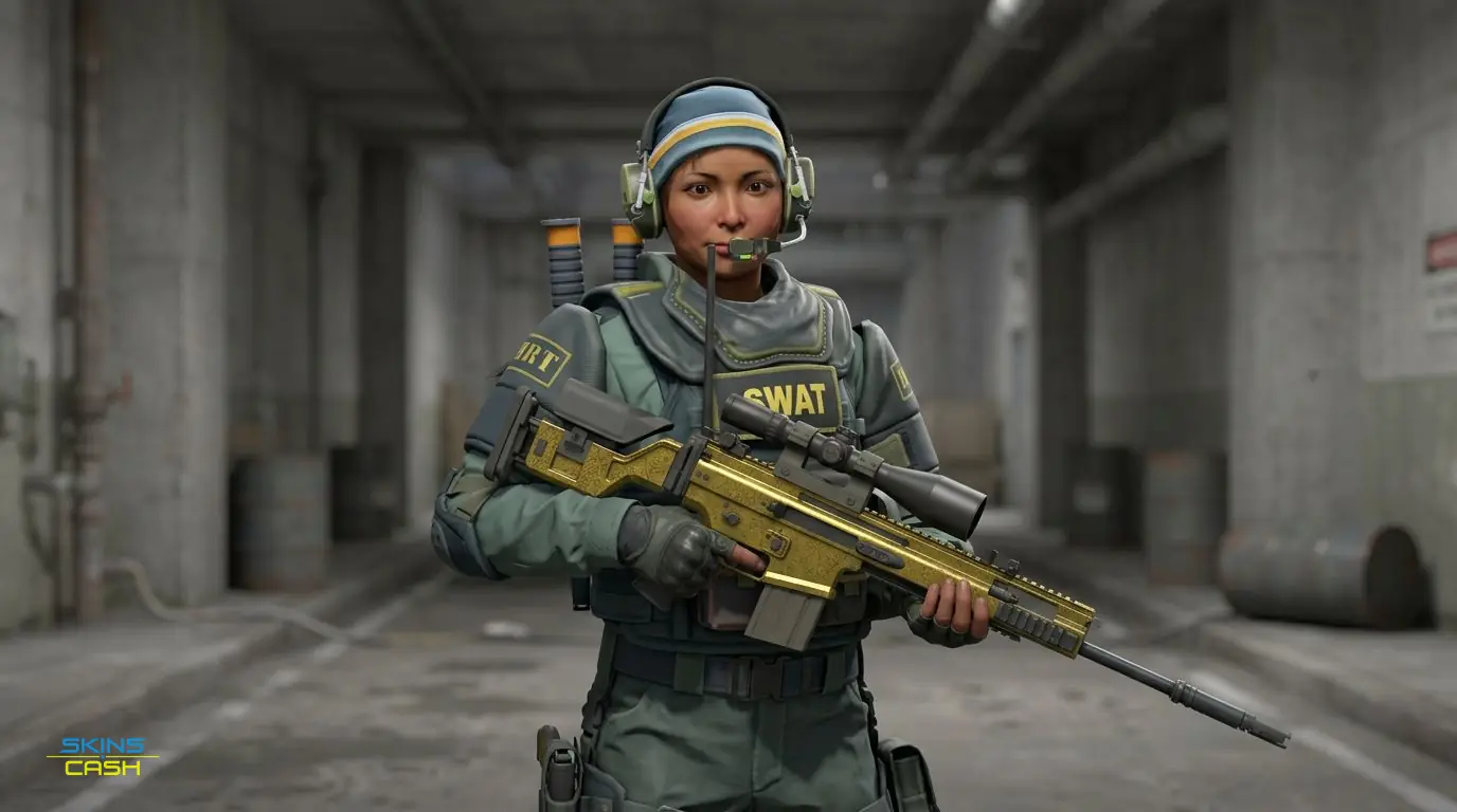 SCAR-20 | Brass — In the field