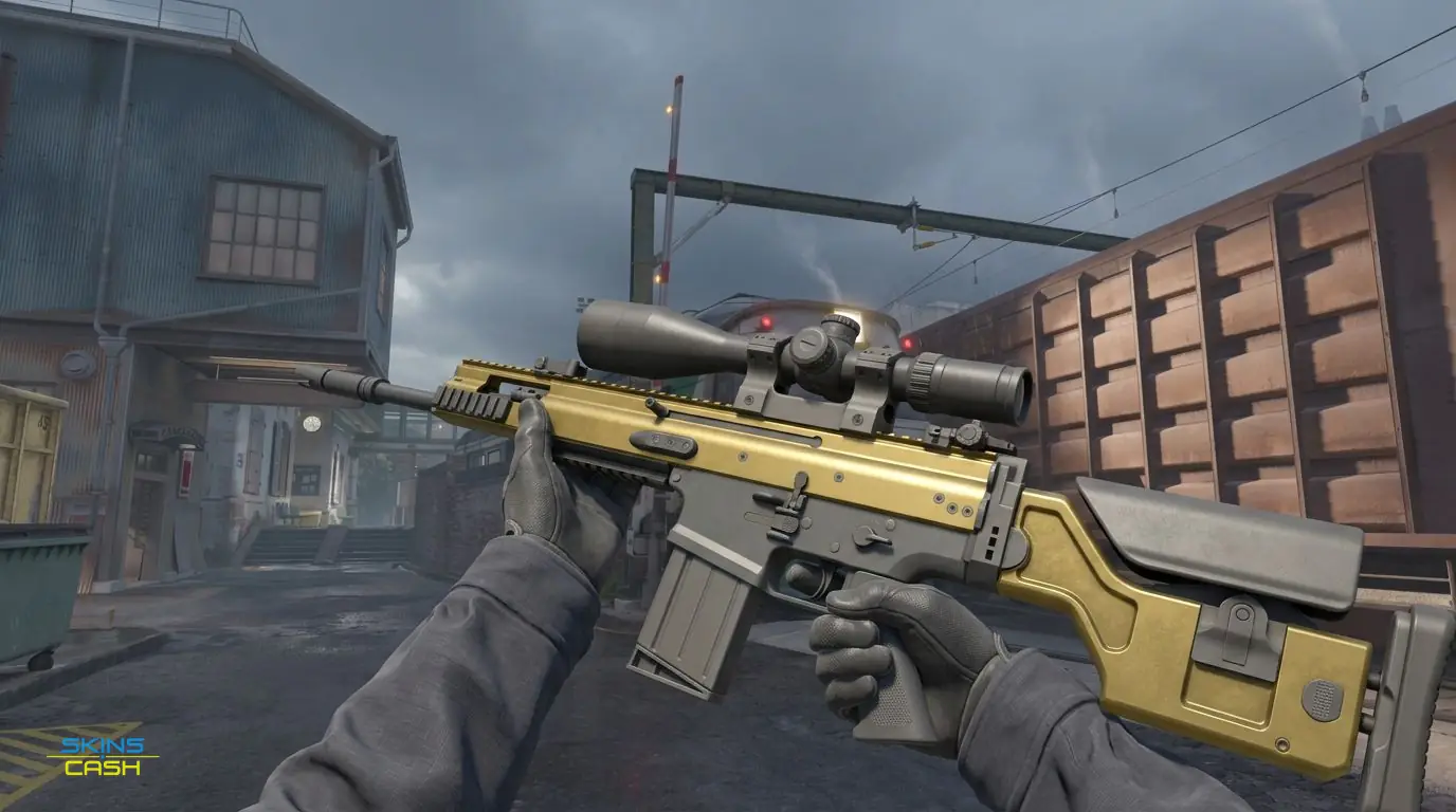 SCAR-20 | Brass — In-game inspect