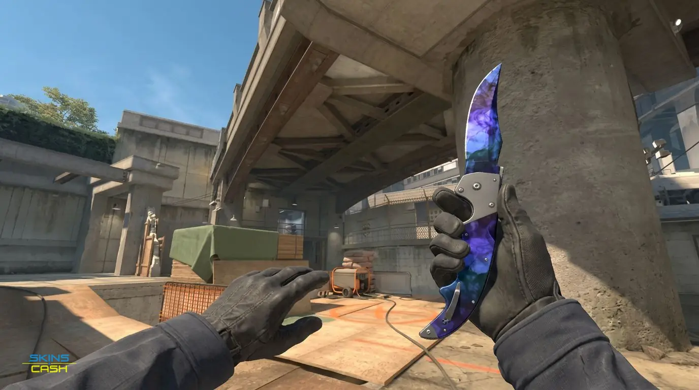 ★ Falchion Knife | Doppler Phase 3 — In-game inspect