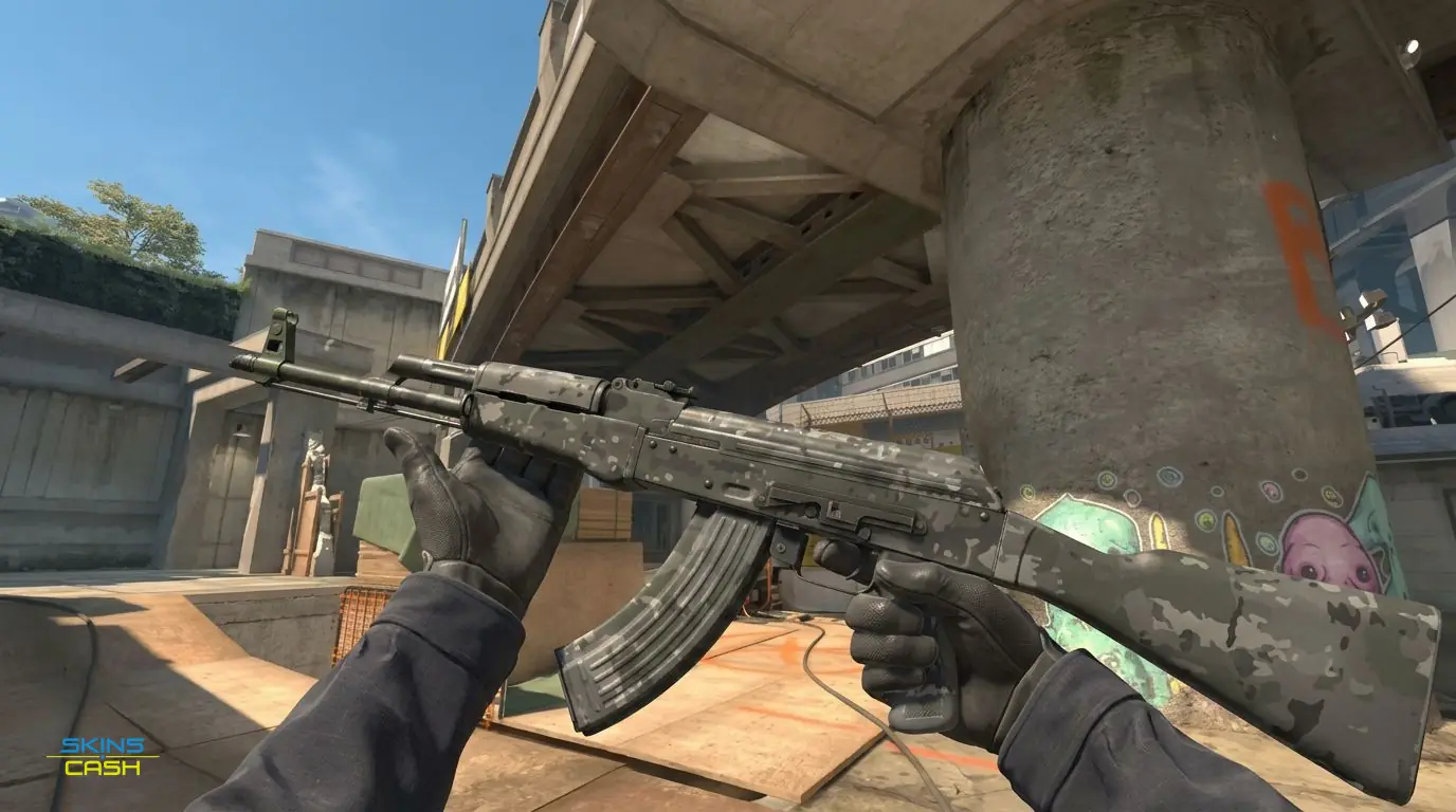 AK-47 | VariCamo Grey — In-game inspect