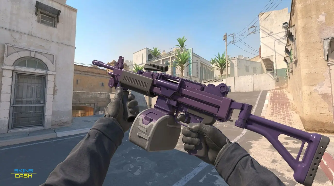 Negev | Sour Grapes — In-game inspect