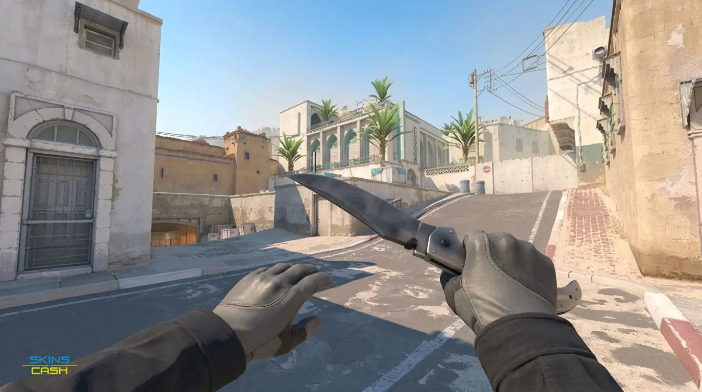 ★ Falchion Knife | Scorched — In-game inspect
