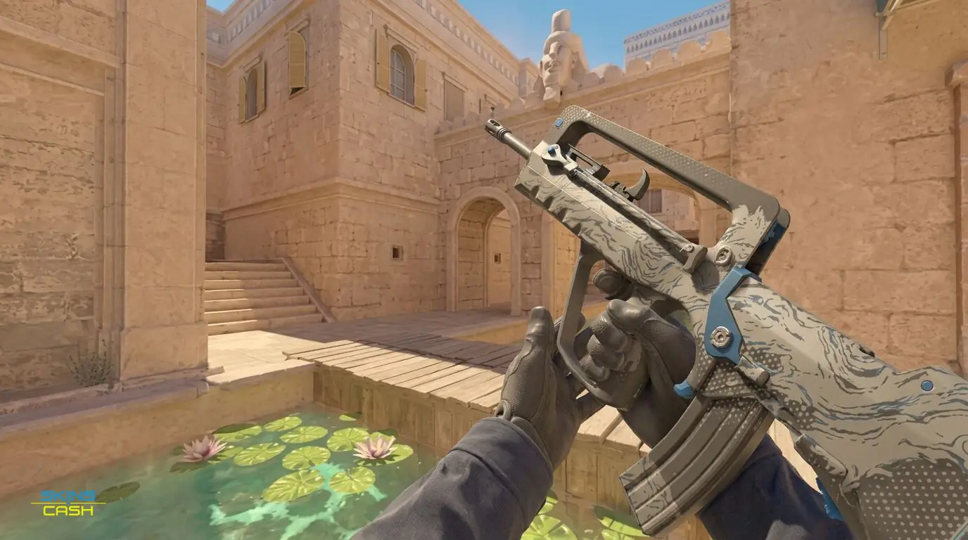 FAMAS | Halftone Wash — In-game inspect