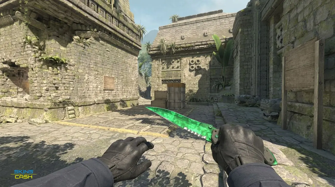 ★ Flip Knife | Gamma Doppler Emerald — In-game inspect