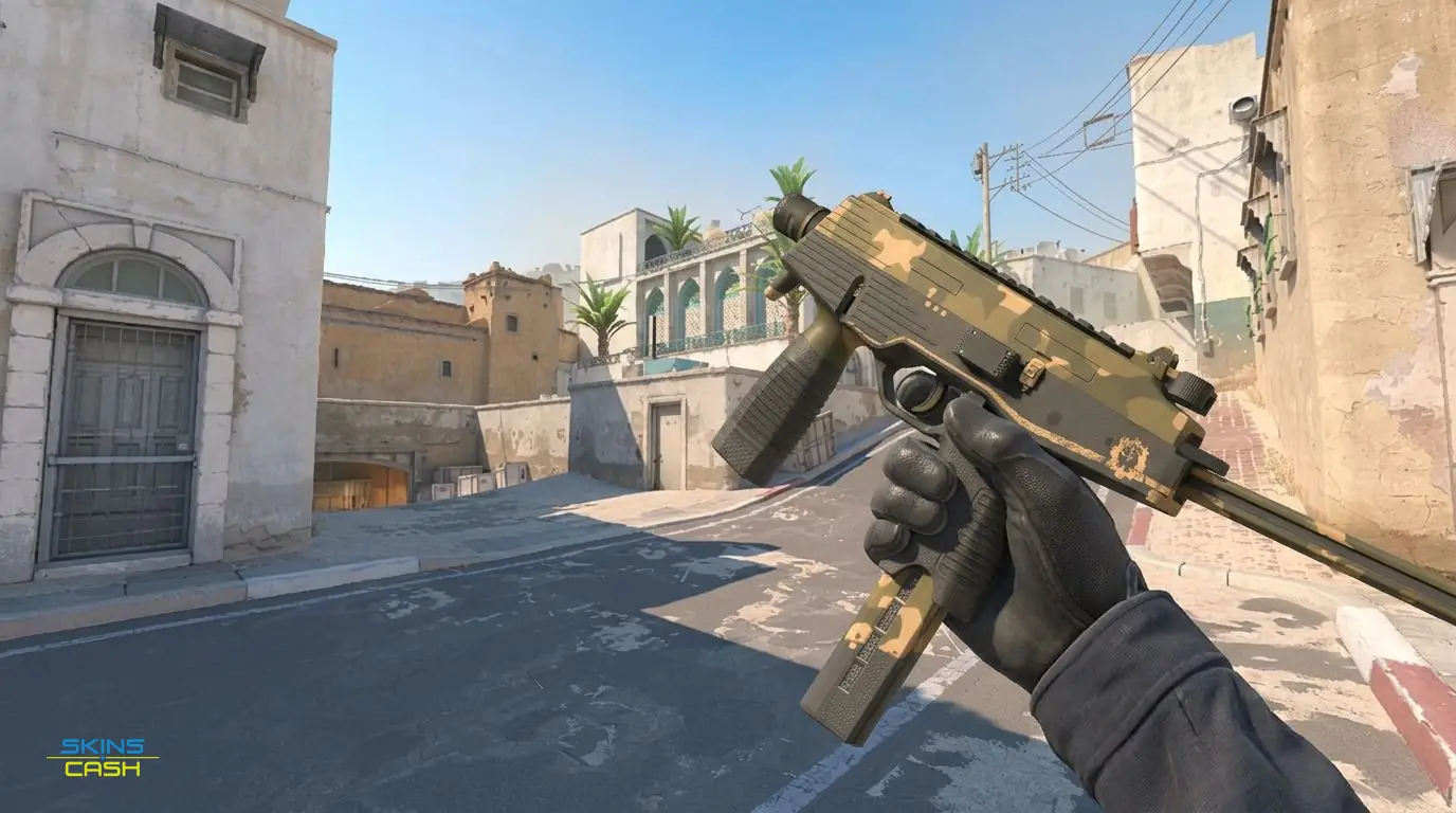 MP9 | Black Sand — In-game inspect