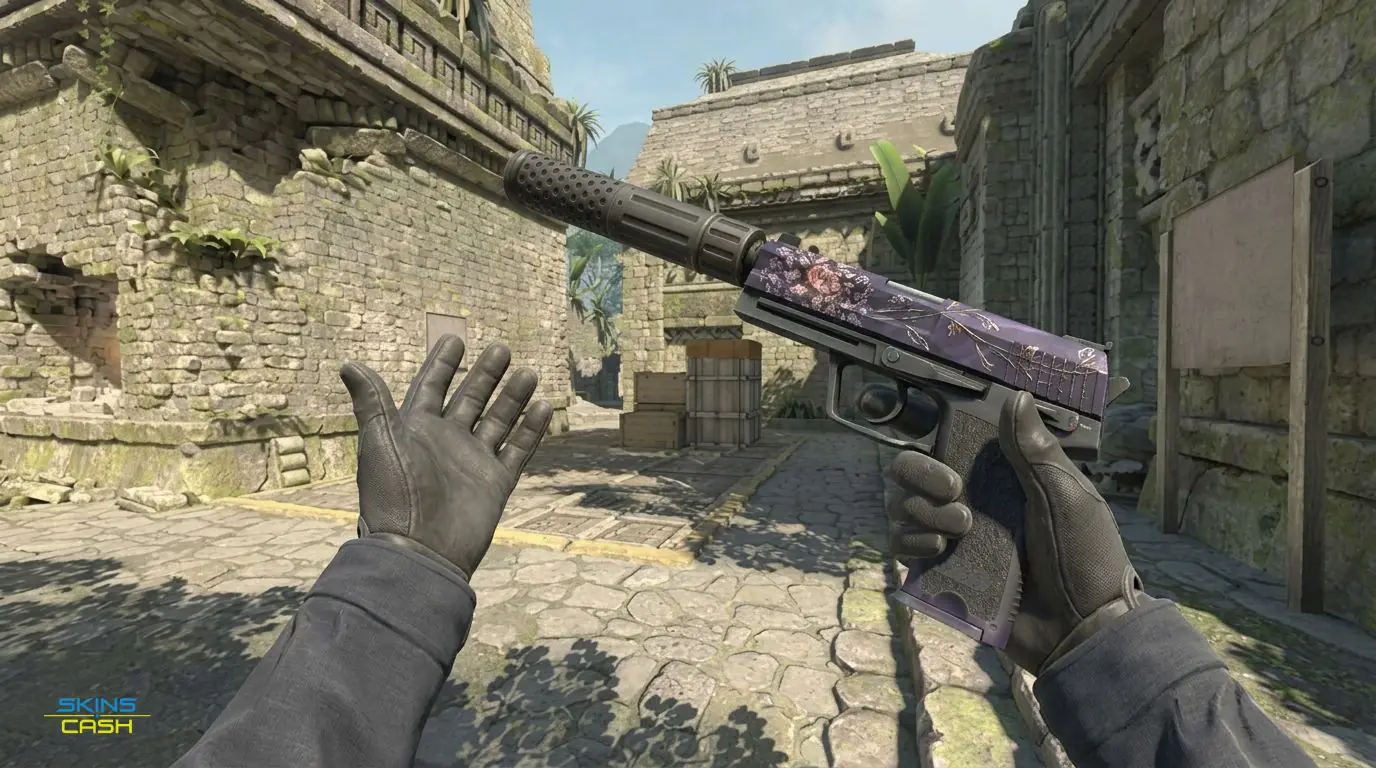USP-S | Black Lotus — In-game inspect