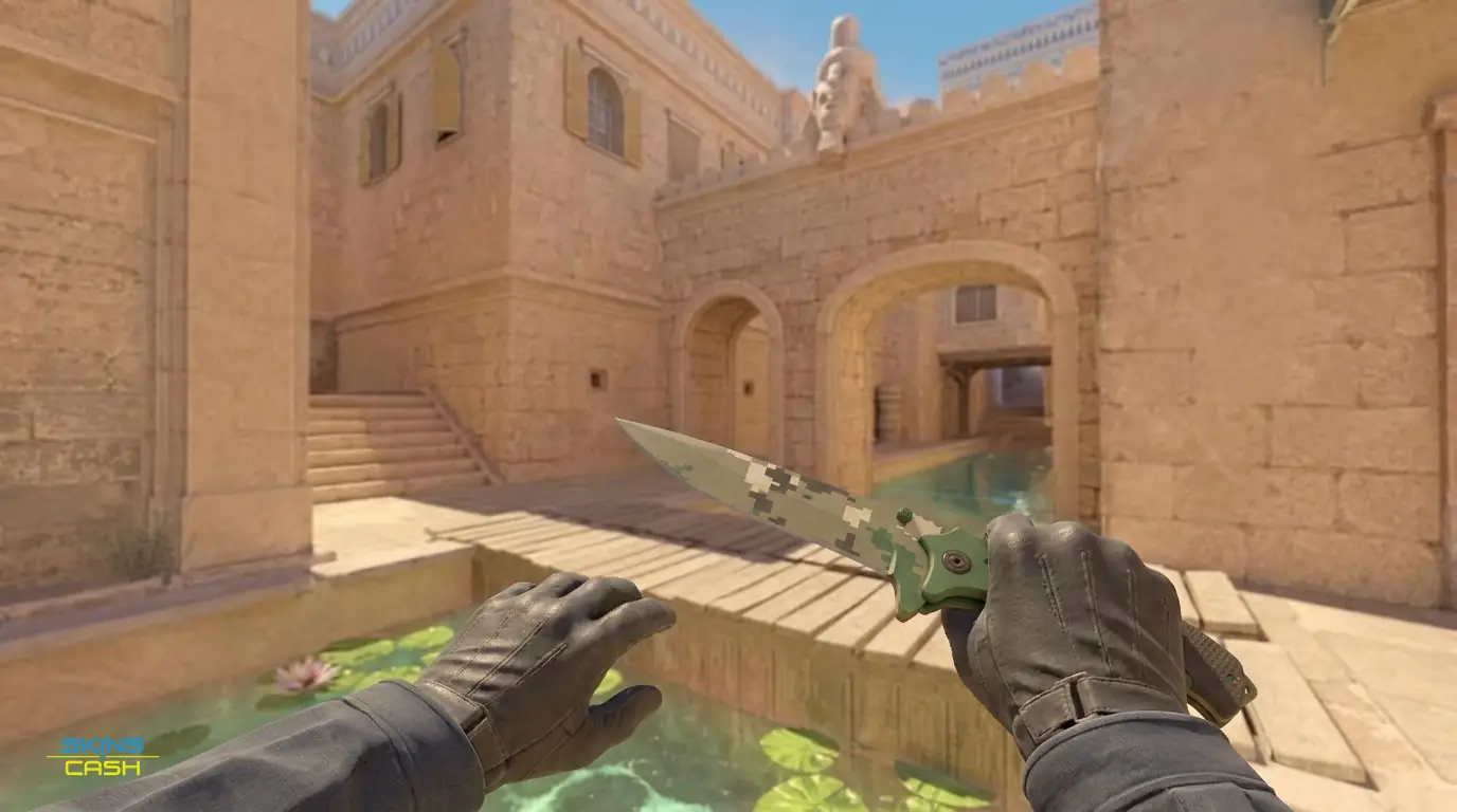 ★ Nomad Knife | Forest DDPAT — In-game inspect