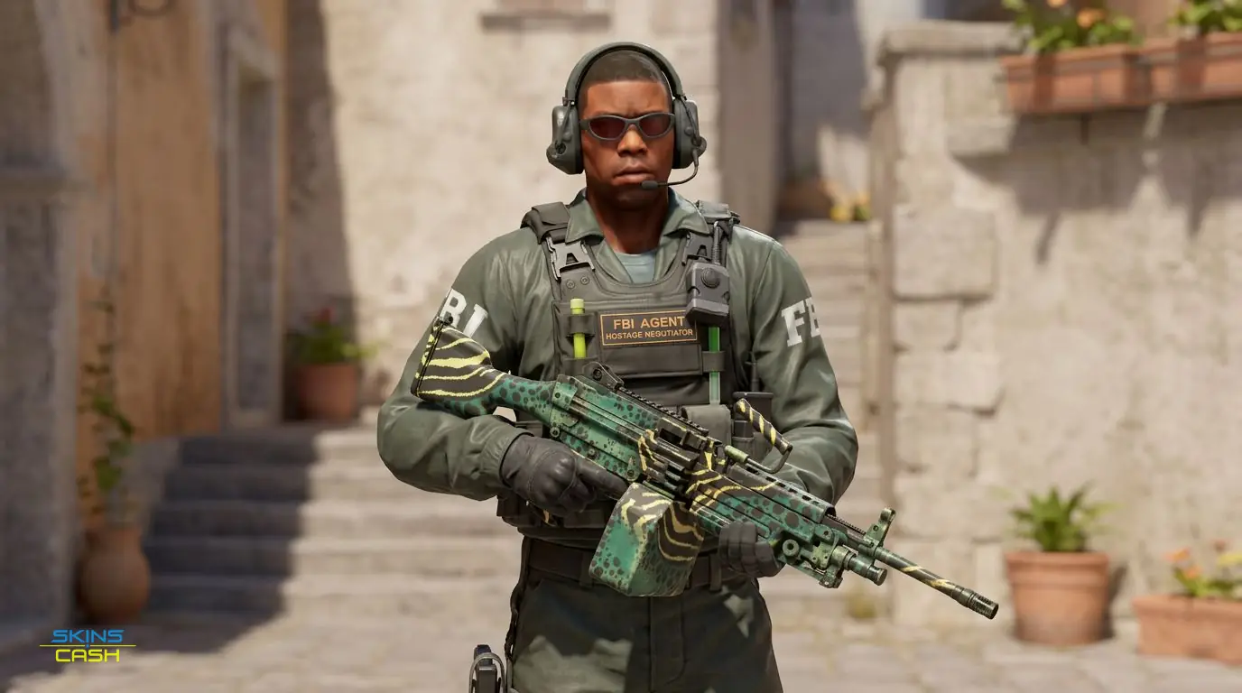 M249 | Emerald Poison Dart — In the field