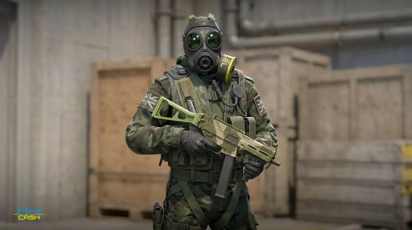 UMP-45 | Green Swirl — In the field