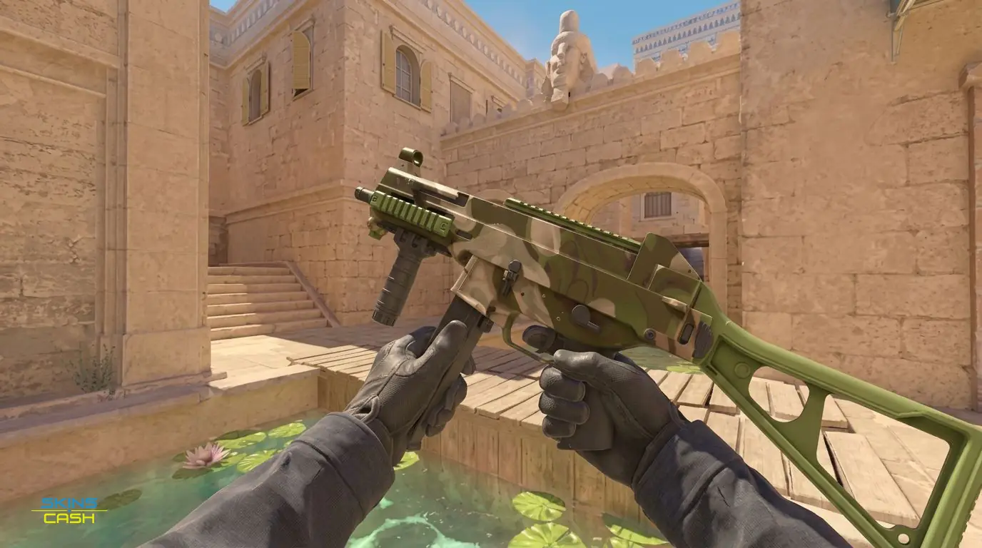 UMP-45 | Green Swirl — In-game inspect