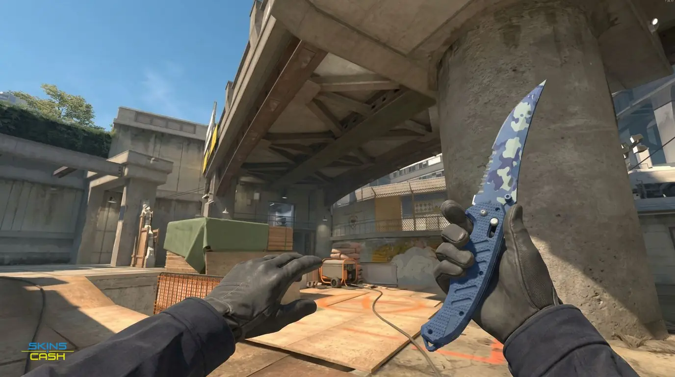 ★ Flip Knife | Bright Water — In-game inspect