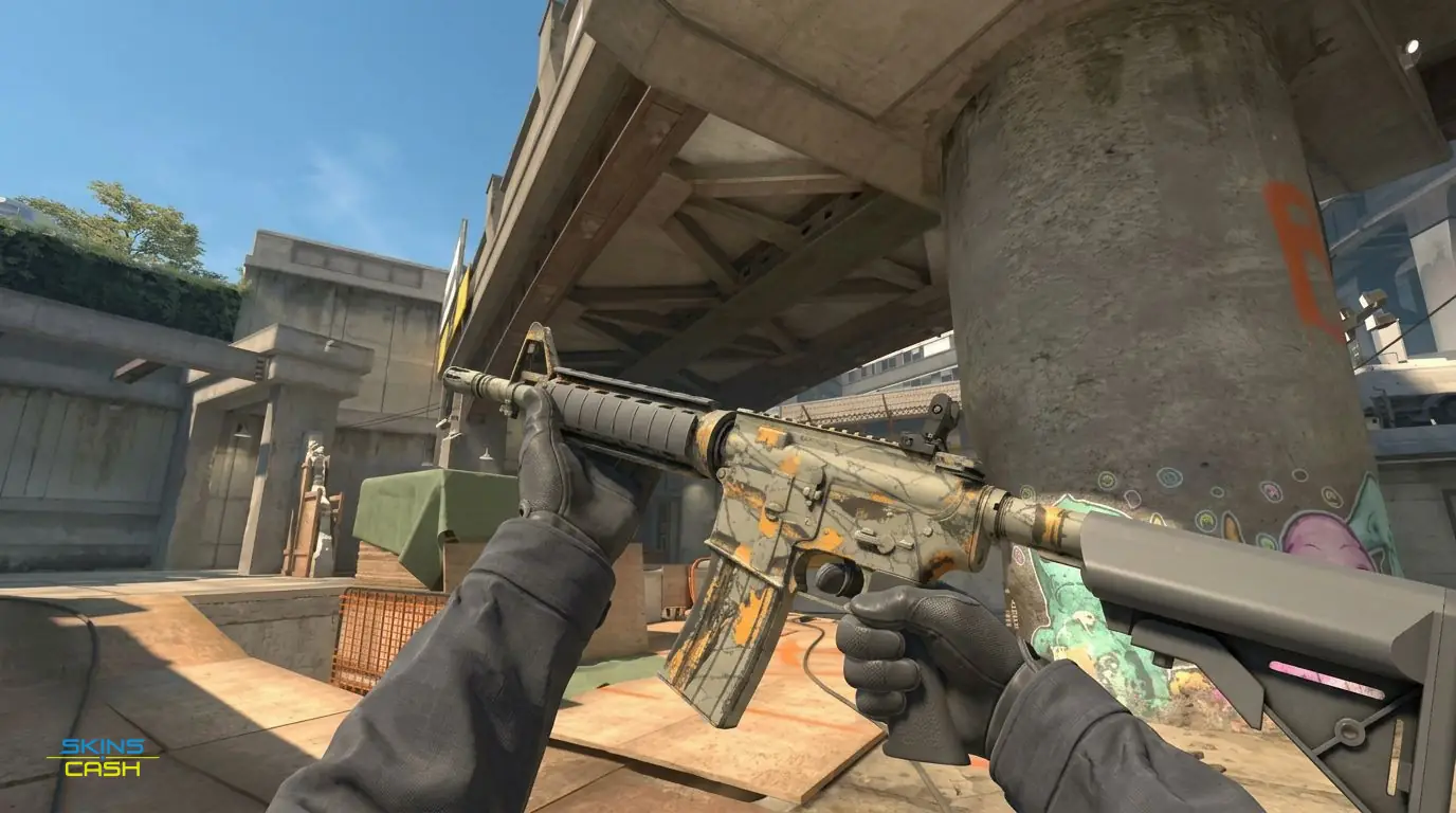 M4A4 | Modern Hunter — In-game inspect