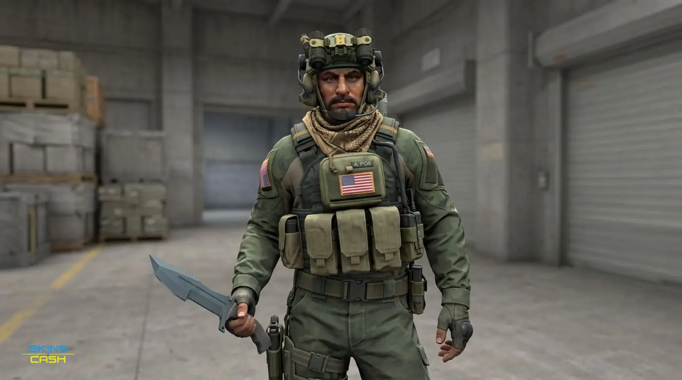 ★ Huntsman Knife | Blue Steel — In the field