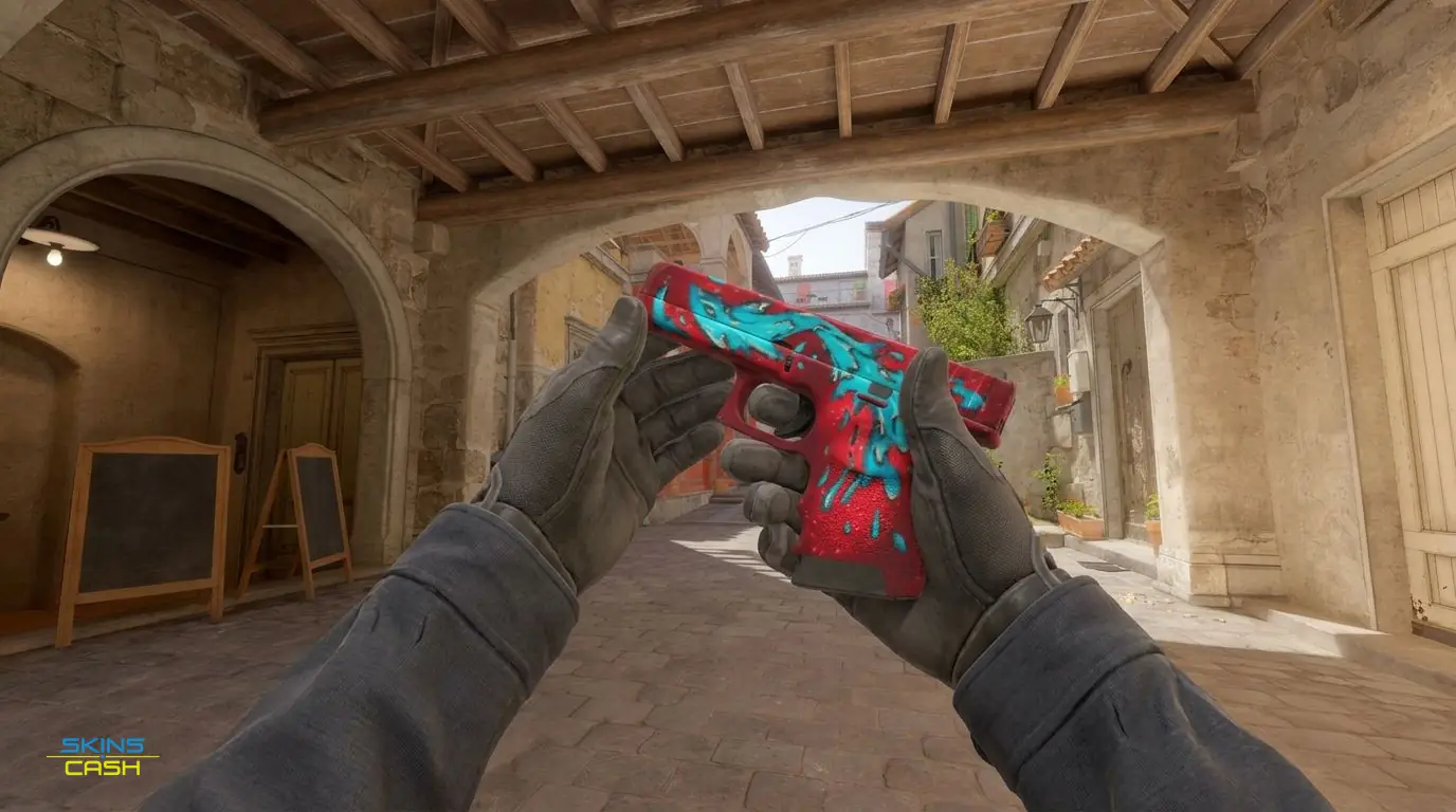Glock-18 | Water Elemental — In-game inspect