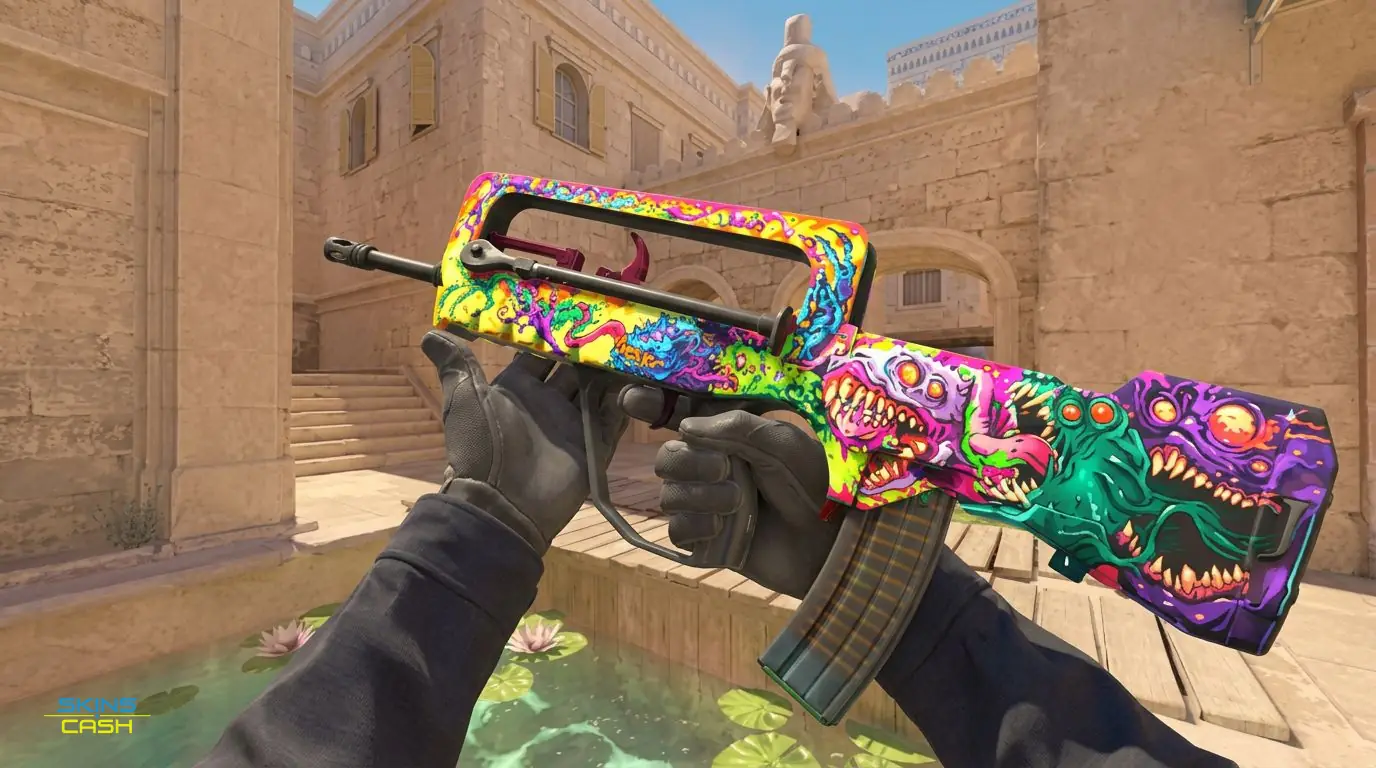 FAMAS | Bad Trip — In-game inspect