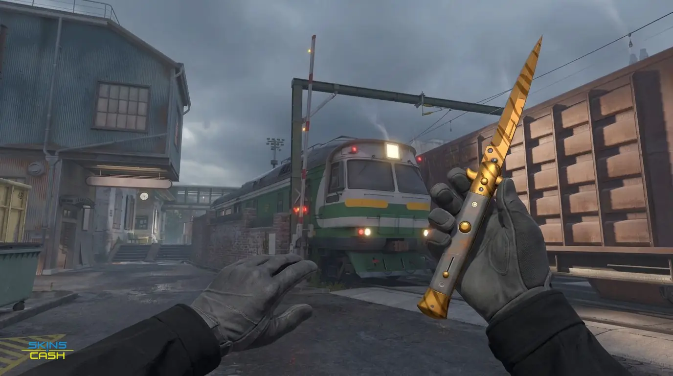 ★ Stiletto Knife | Tiger Tooth — In-game inspect