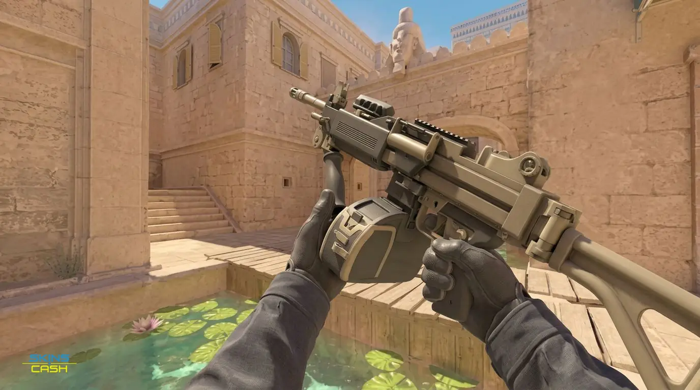 Negev | Raw Ceramic — In-game inspect