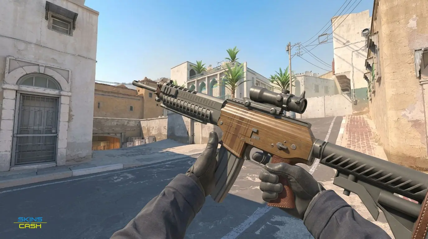 SG 553 | Traveler — In-game inspect