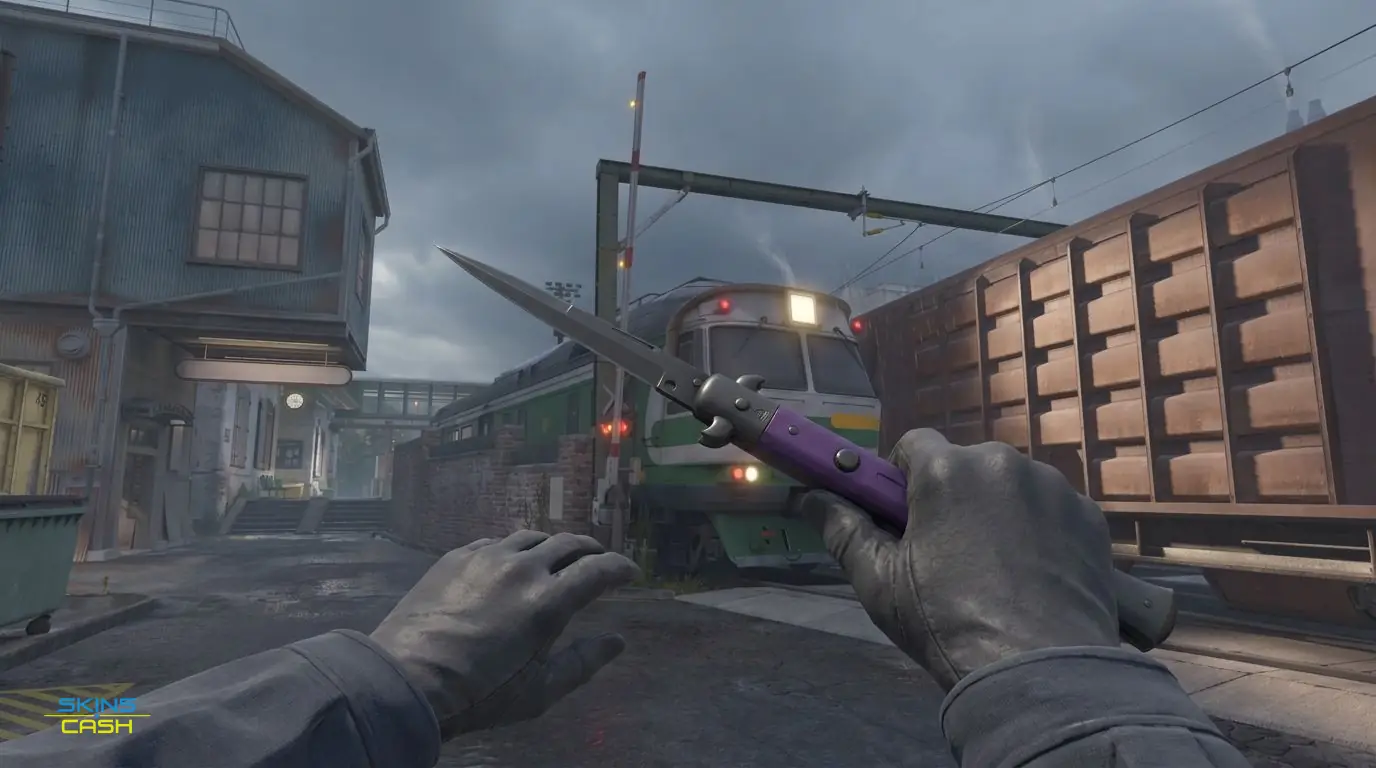 ★ Stiletto Knife | Ultraviolet — In-game inspect