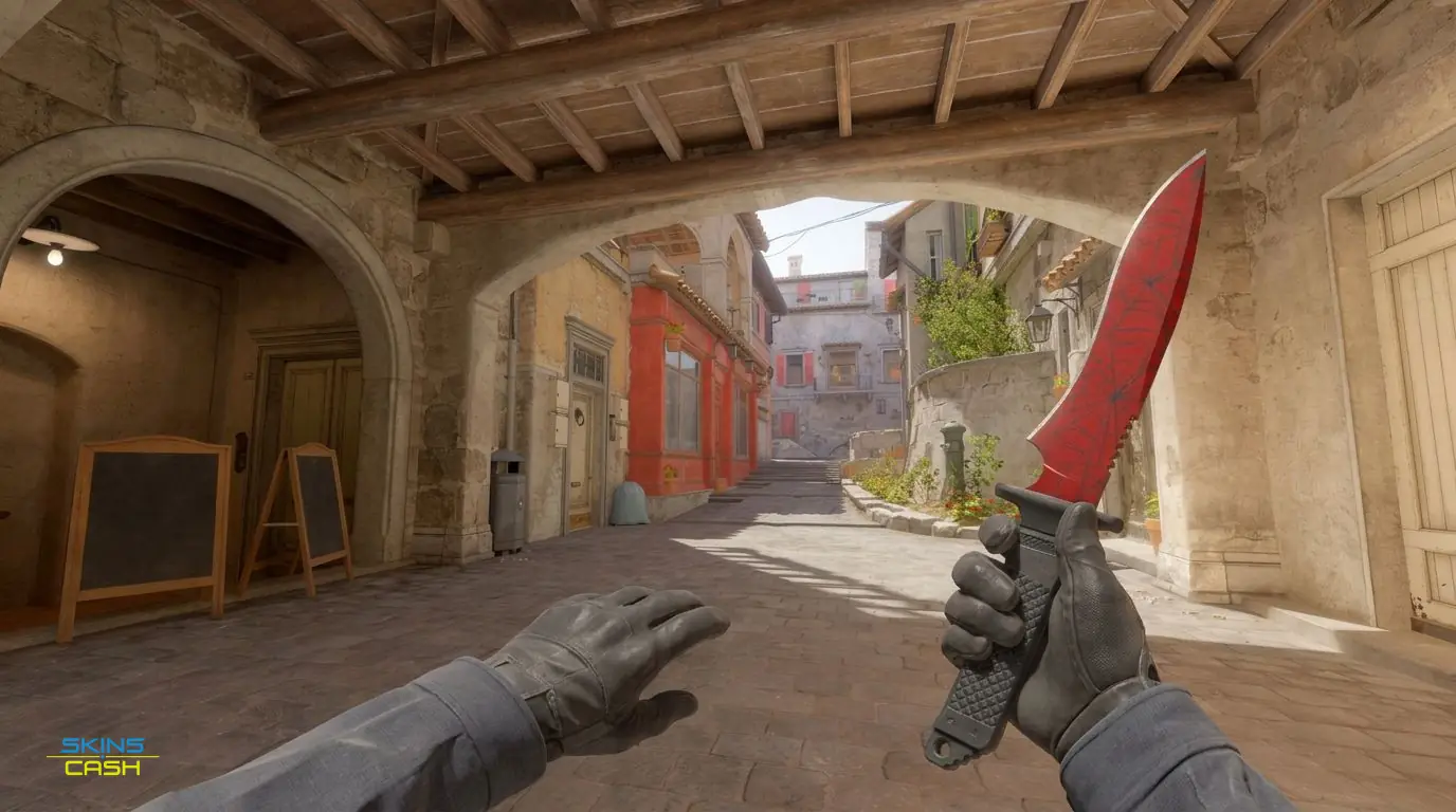 ★ Classic Knife | Crimson Web — In-game inspect