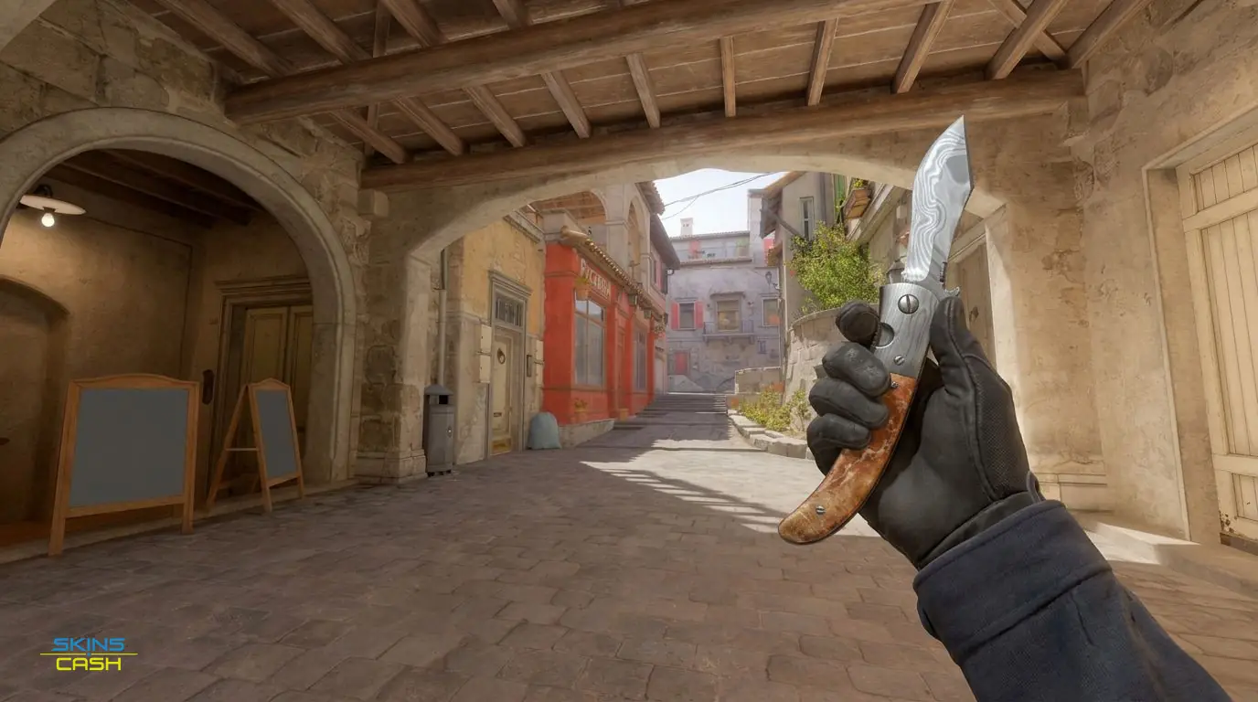 ★ Navaja Knife | Damascus Steel — In-game inspect