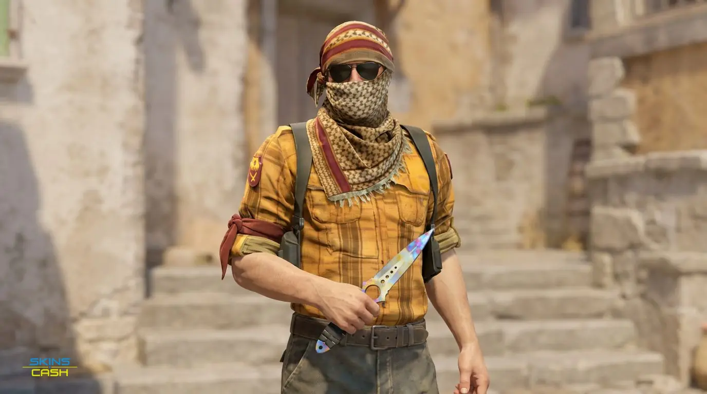 ★ Skeleton Knife | Case Hardened — In the field