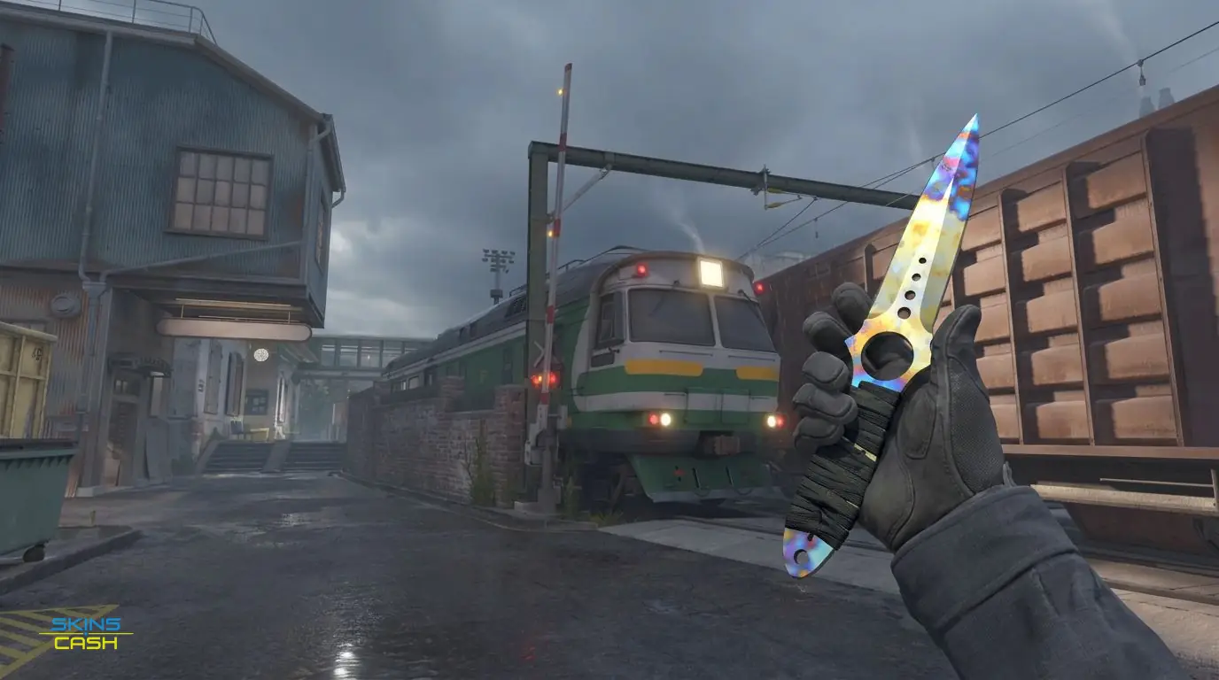 ★ Skeleton Knife | Case Hardened — In-game inspect