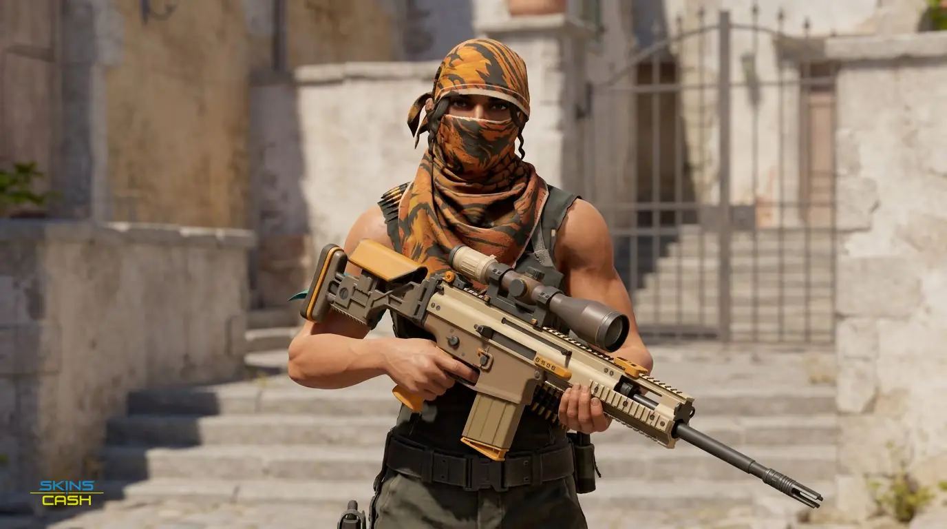 SCAR-20 | Short Ochre — In the field
