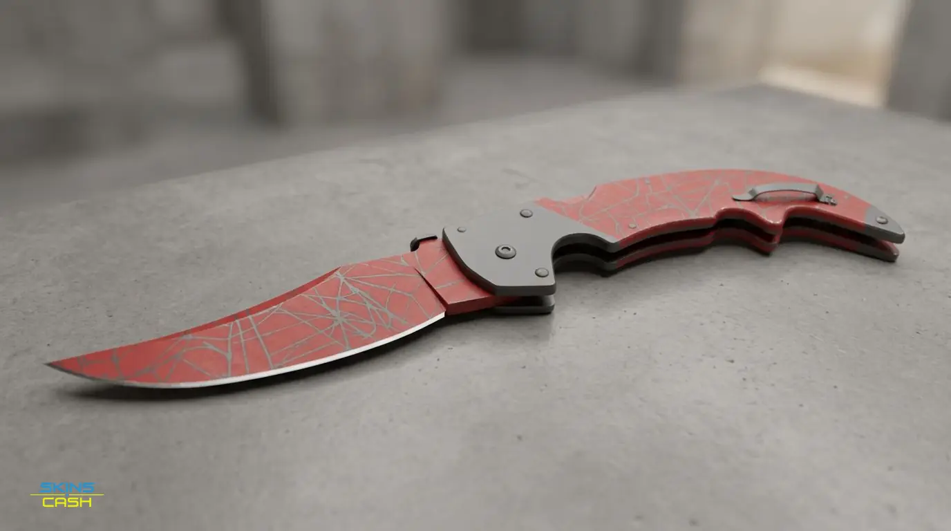 ★ Falchion Knife | Crimson Web — Product view