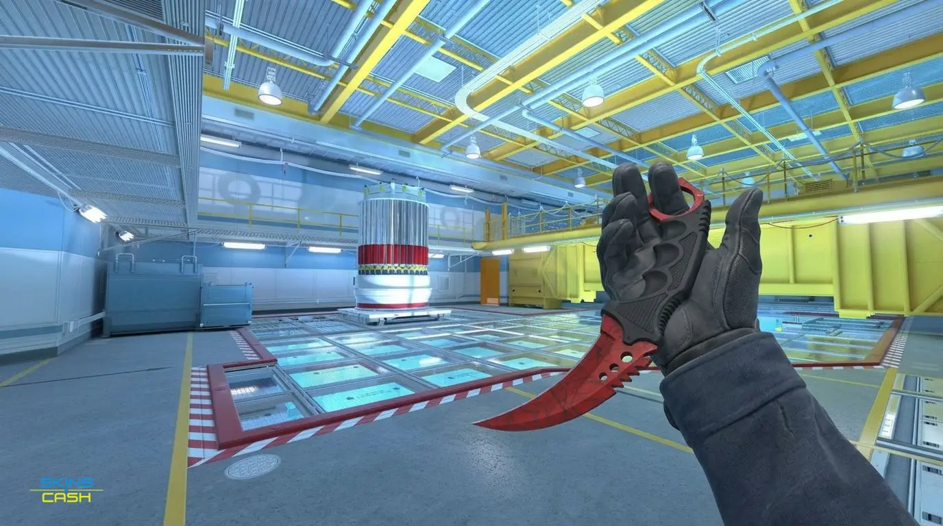 ★ Talon Knife | Crimson Web — In-game inspect