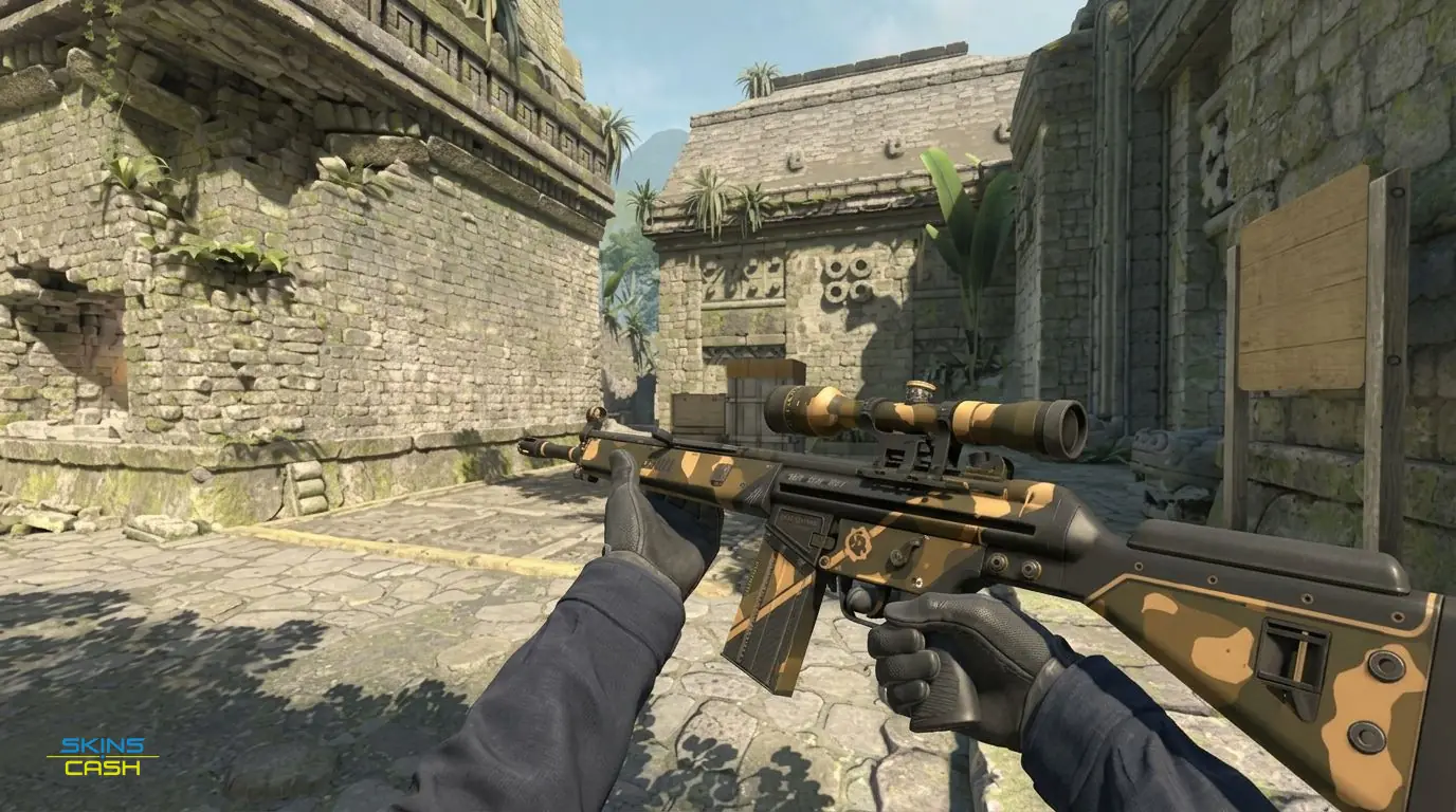G3SG1 | Black Sand — In-game inspect