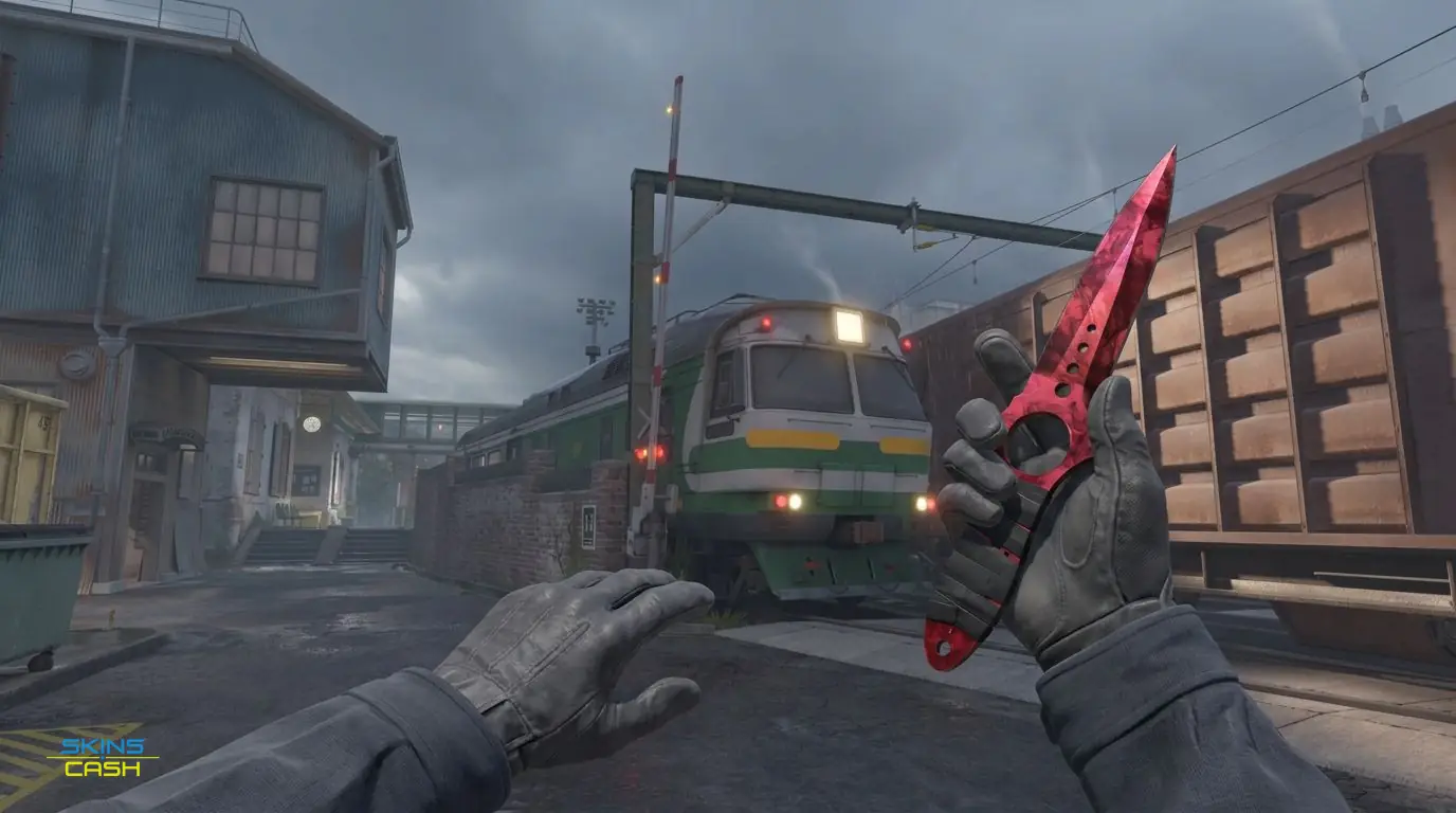 ★ Skeleton Knife | Doppler Ruby — In-game inspect