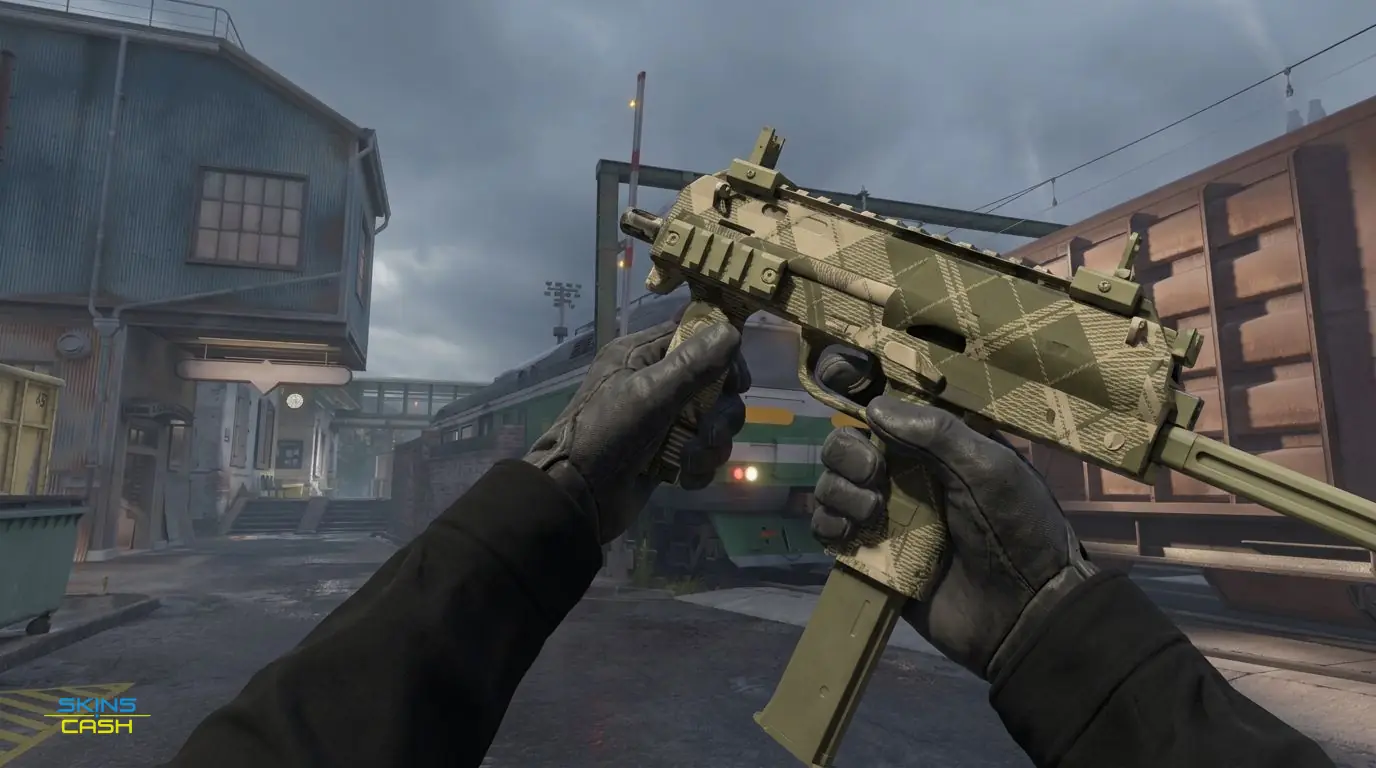 MP7 | Olive Plaid — In-game inspect