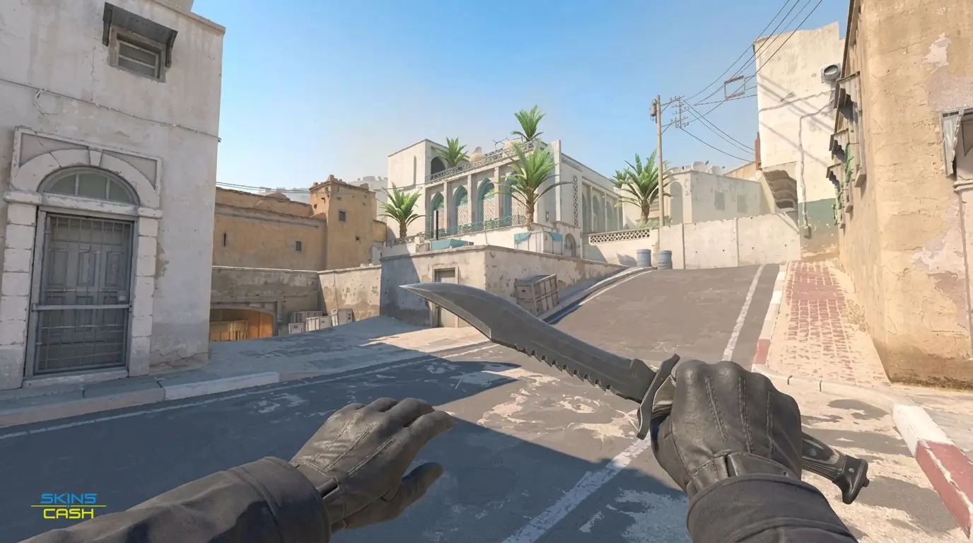 ★ Bowie Knife | Black Laminate — In-game inspect