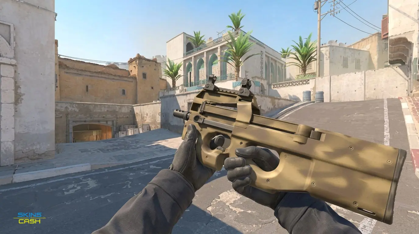 P90 | Sand Spray — In-game inspect
