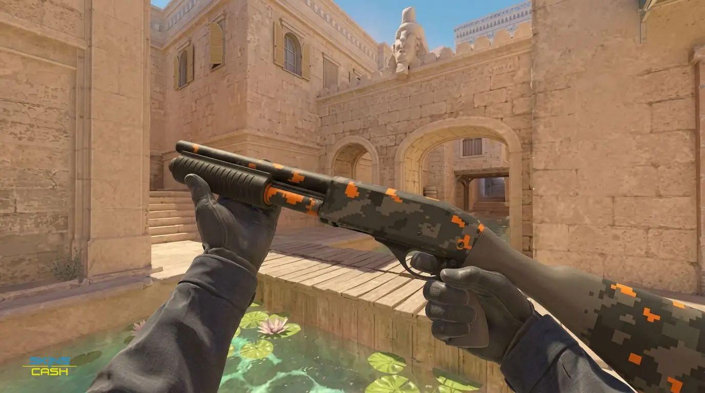 Sawed-Off | Orange DDPAT — In-game inspect