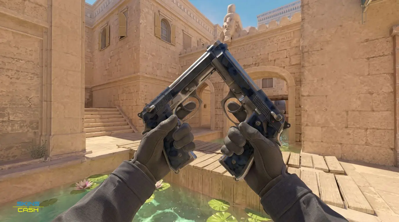 Dual Berettas | Stained — In-game inspect