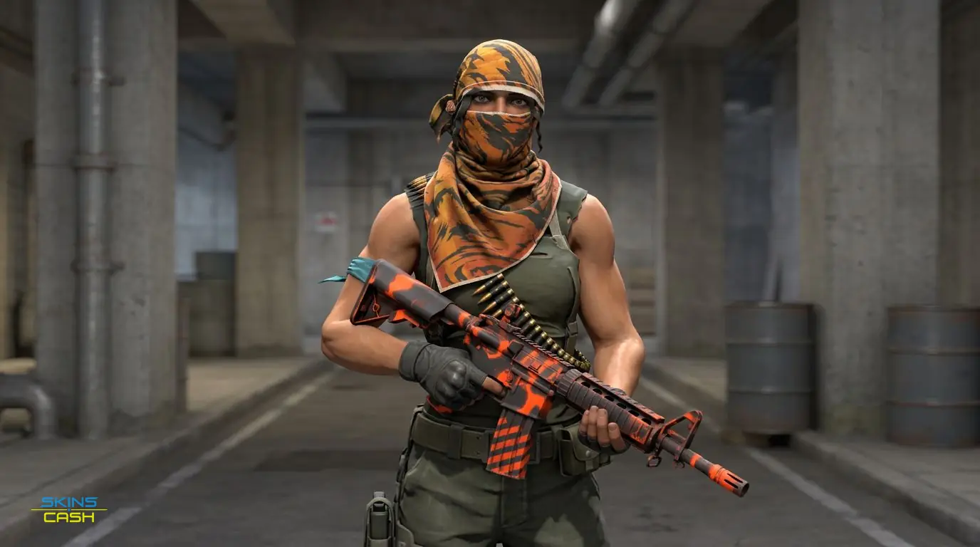 M4A4 | Radiation Hazard — In the field