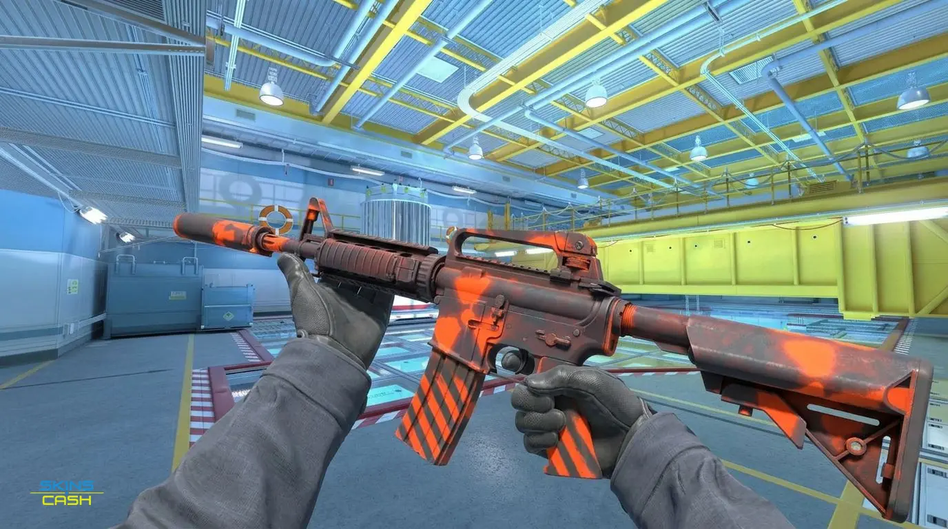 M4A4 | Radiation Hazard — In-game inspect