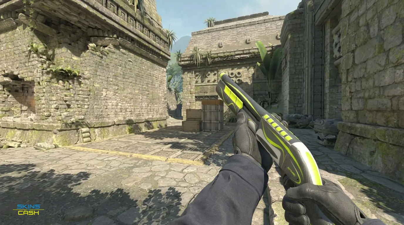 Sawed-Off | Limelight — In-game inspect