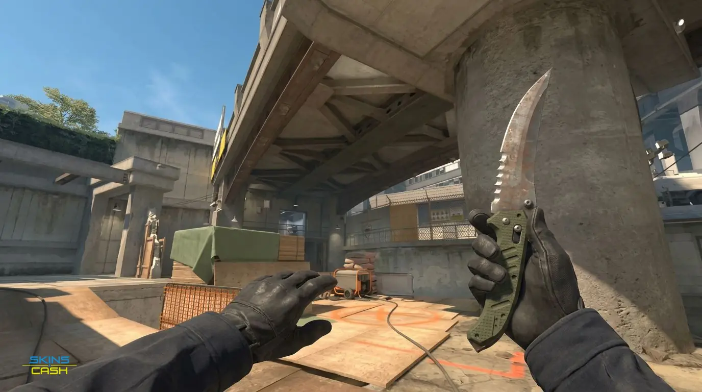★ Flip Knife | Rust Coat — In-game inspect
