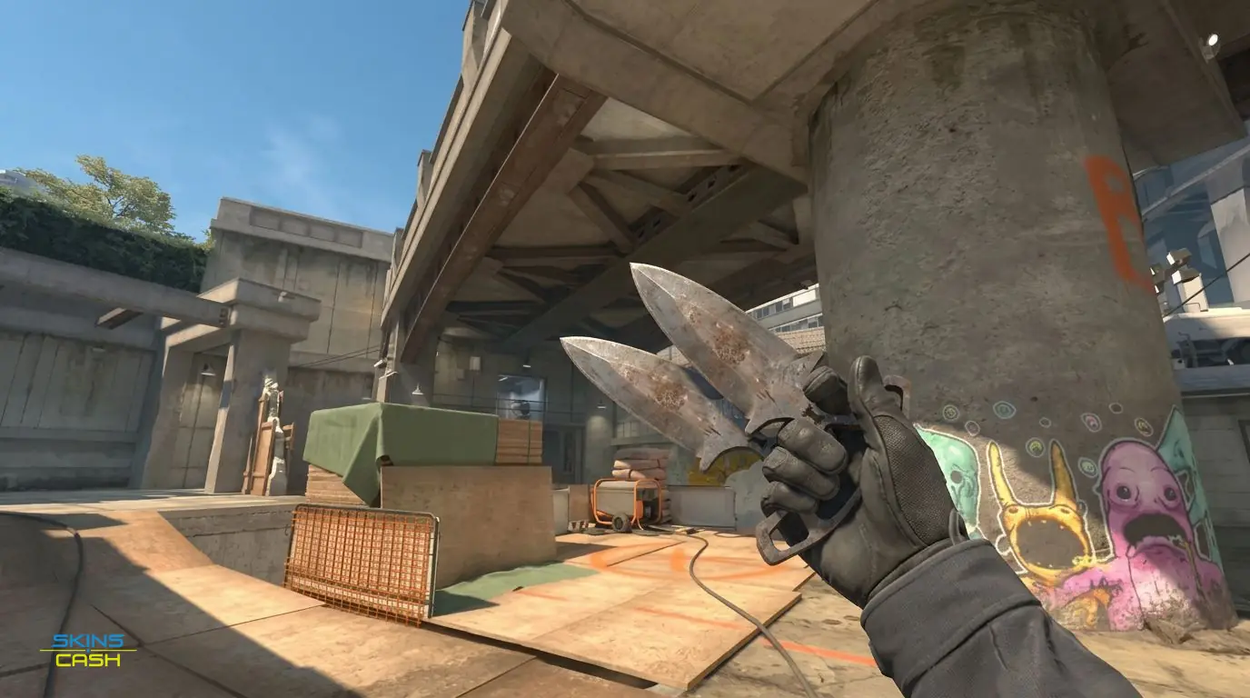 ★ Shadow Daggers | Rust Coat — In-game inspect