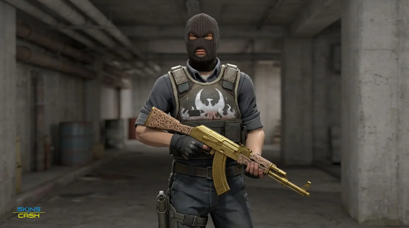 AK-47 | Gold Arabesque — In the field