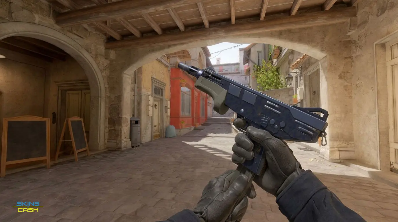 MAG-7 | Navy Sheen — In-game inspect