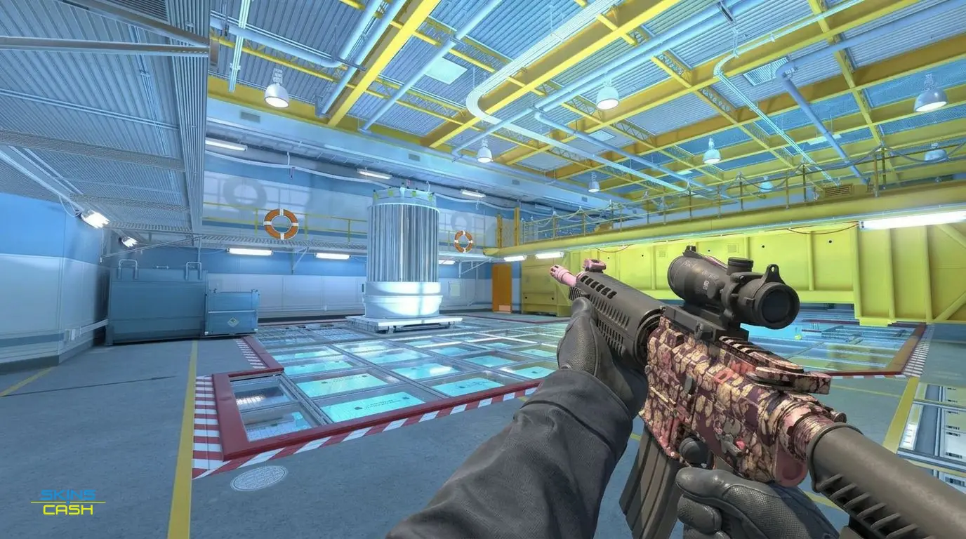 SG 553 | Desert Blossom — In-game inspect