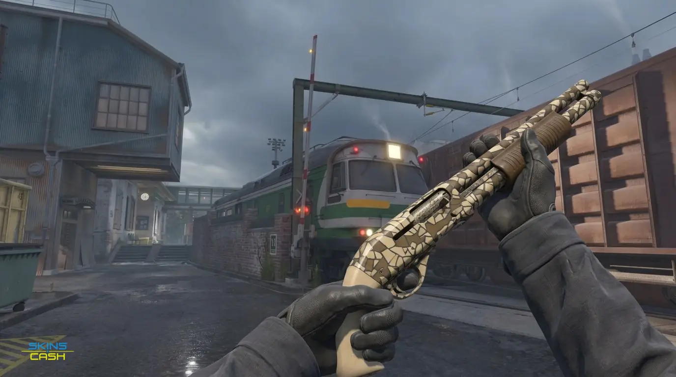Sawed-Off | Mosaico — In-game inspect